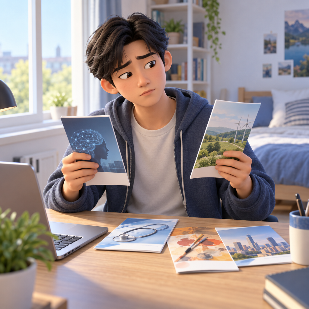 Studieninteressierter ist unentschlossen Studieninteressierter ist unentschlossen